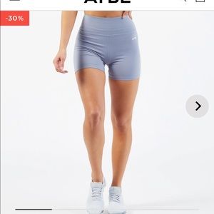 AYBL core shorts, steel blue, size small